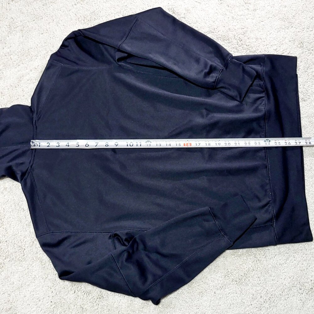 Nike Therma Fit BEAST Hoodie Sweatshirt Men M Black Yellow Swoosh Logo Pullover - Picture 6 of 10